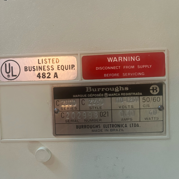 Vintage Burroughs adding machine - Picture 3 of 6